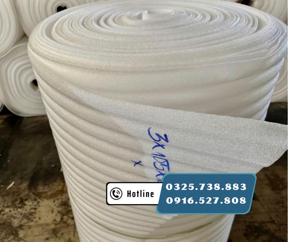 Màng xốp PE FOAM 3mm bọc hàng dễ vỡ