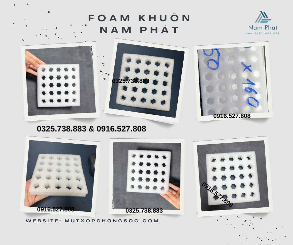 Khay pe foam dinh hinh