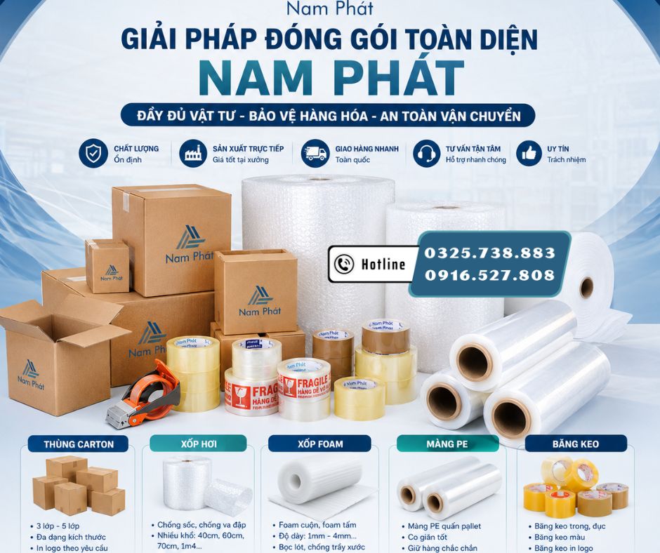Thùng Carton & Mút Xốp Đóng Hàng Giá Rẻ