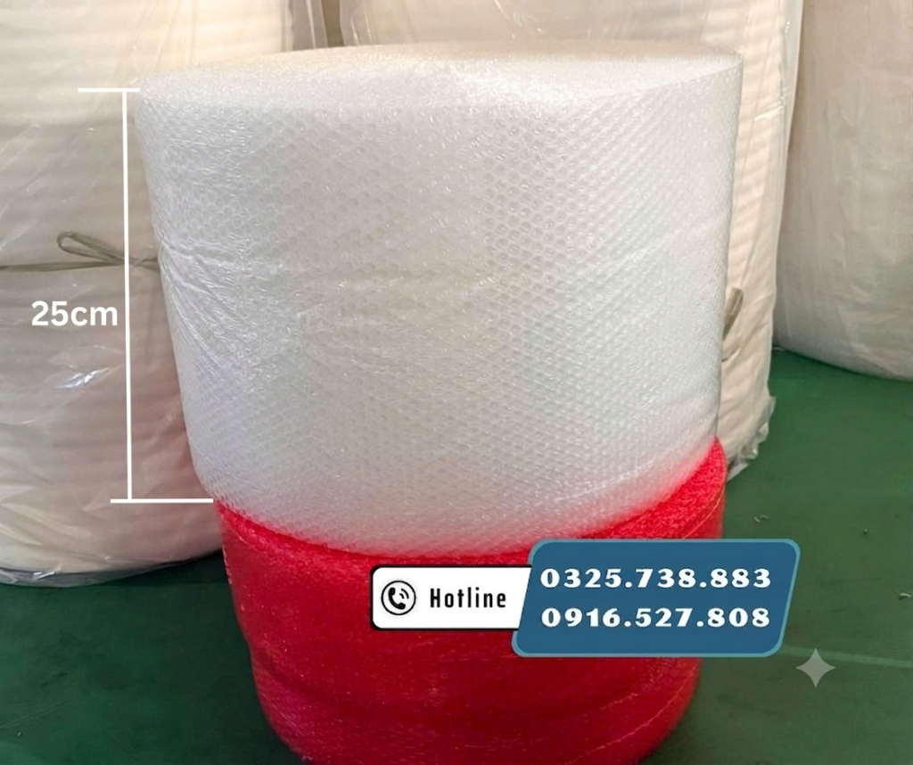 Xốp hơi bọc hàng khổ 25cm x 100m chống sốc